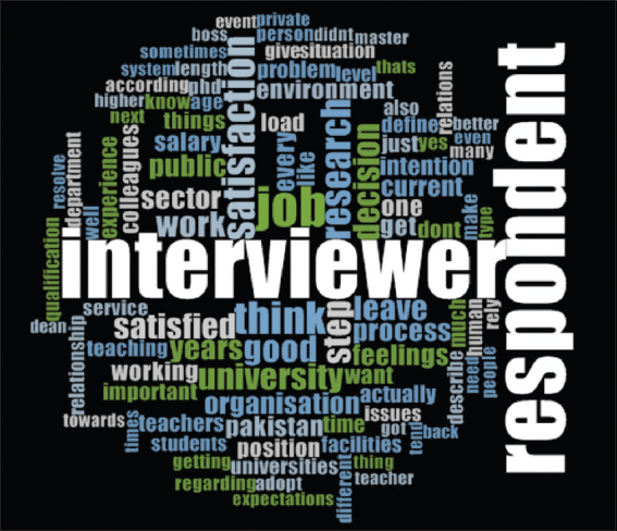 Word cloud taken from NVIVO